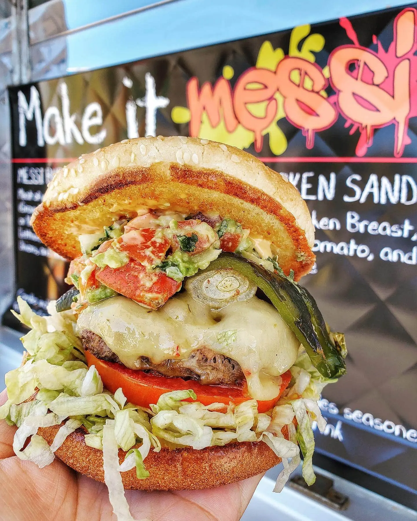 Burger from Messi Burgers Food Truck