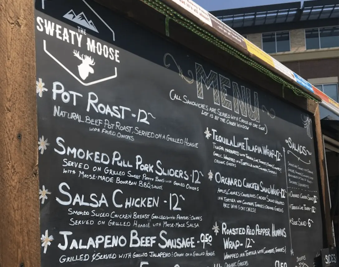 Food truck summer menu