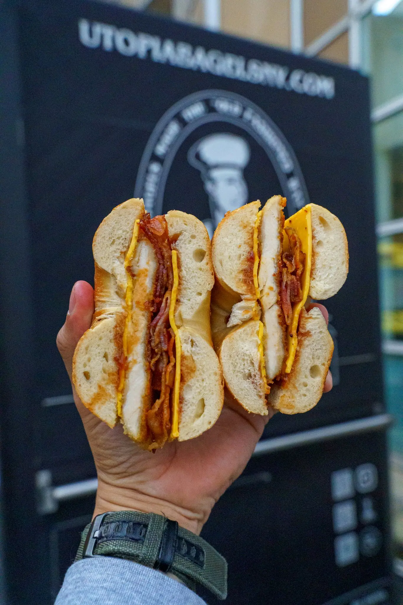 Utopia bagel from food truck