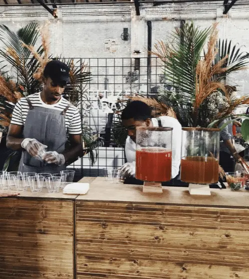 Citizen Caravan indoor catering.
