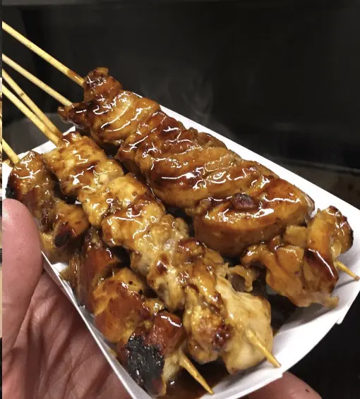 Terry and Yaki kebabs.