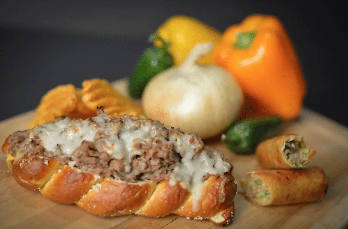 Twisted Steaks Cheesesteak Pretzel