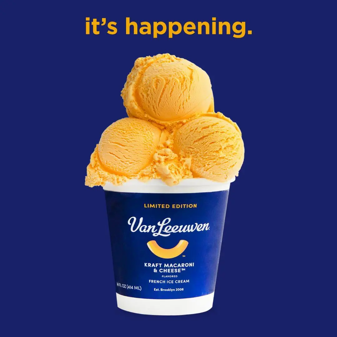 van leeuwen kraft mac and cheese ice cream