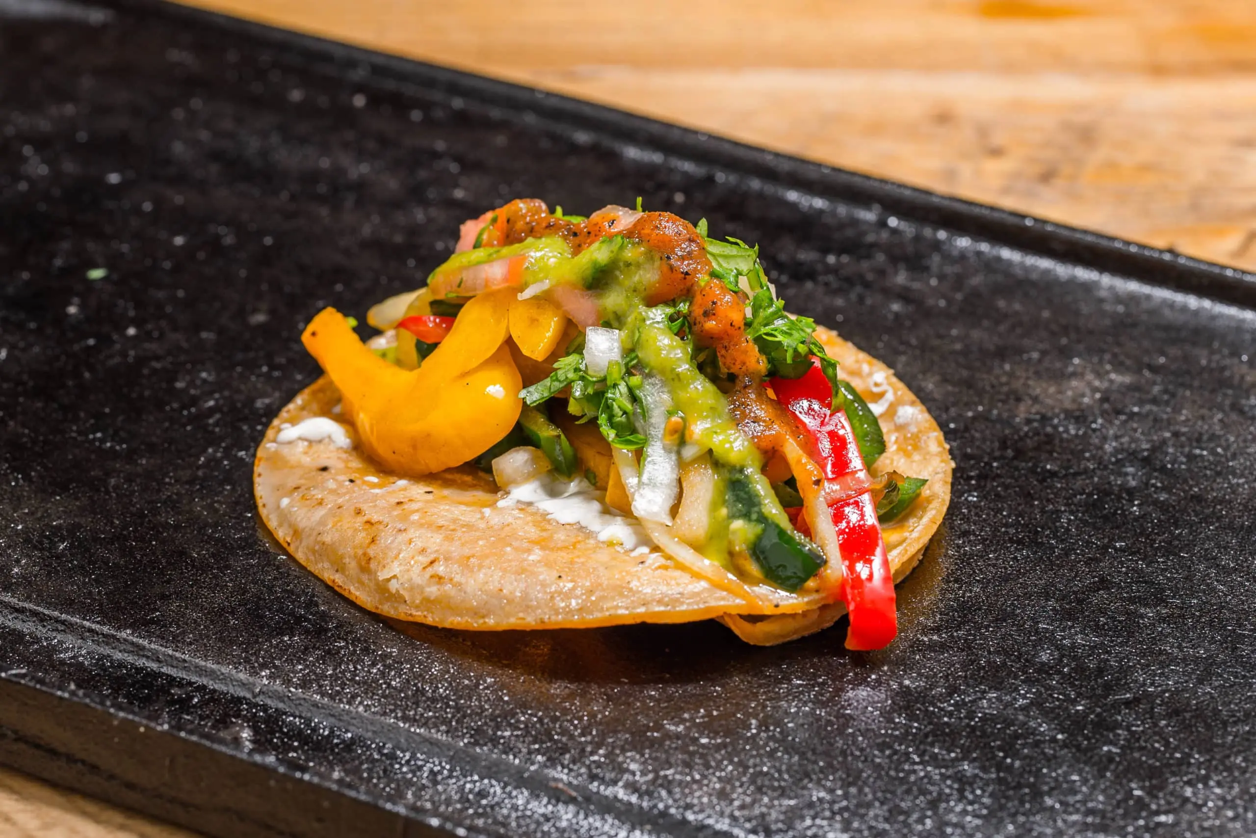 El Toro Rojo food truck Veggie taco