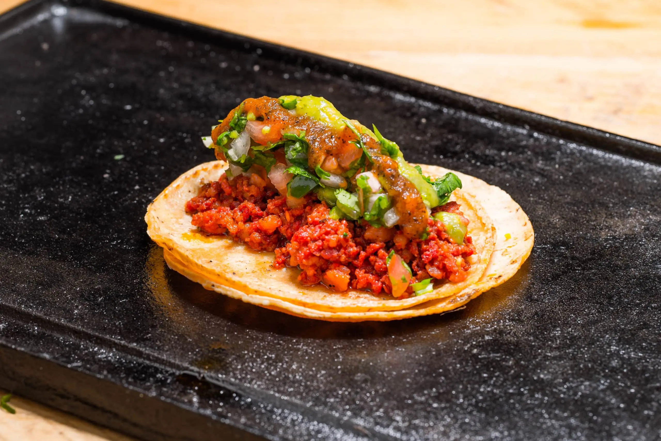 El Toro Rojo food truck Chorizo Taco