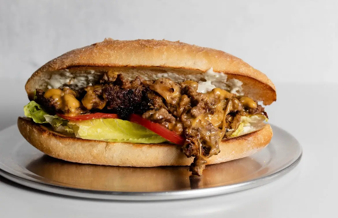 New York's finest chopped cheese, the Fatty's way. Made with ground beef, American cheese, Roma tomatoes, Romaine, and Fatty's sauce.