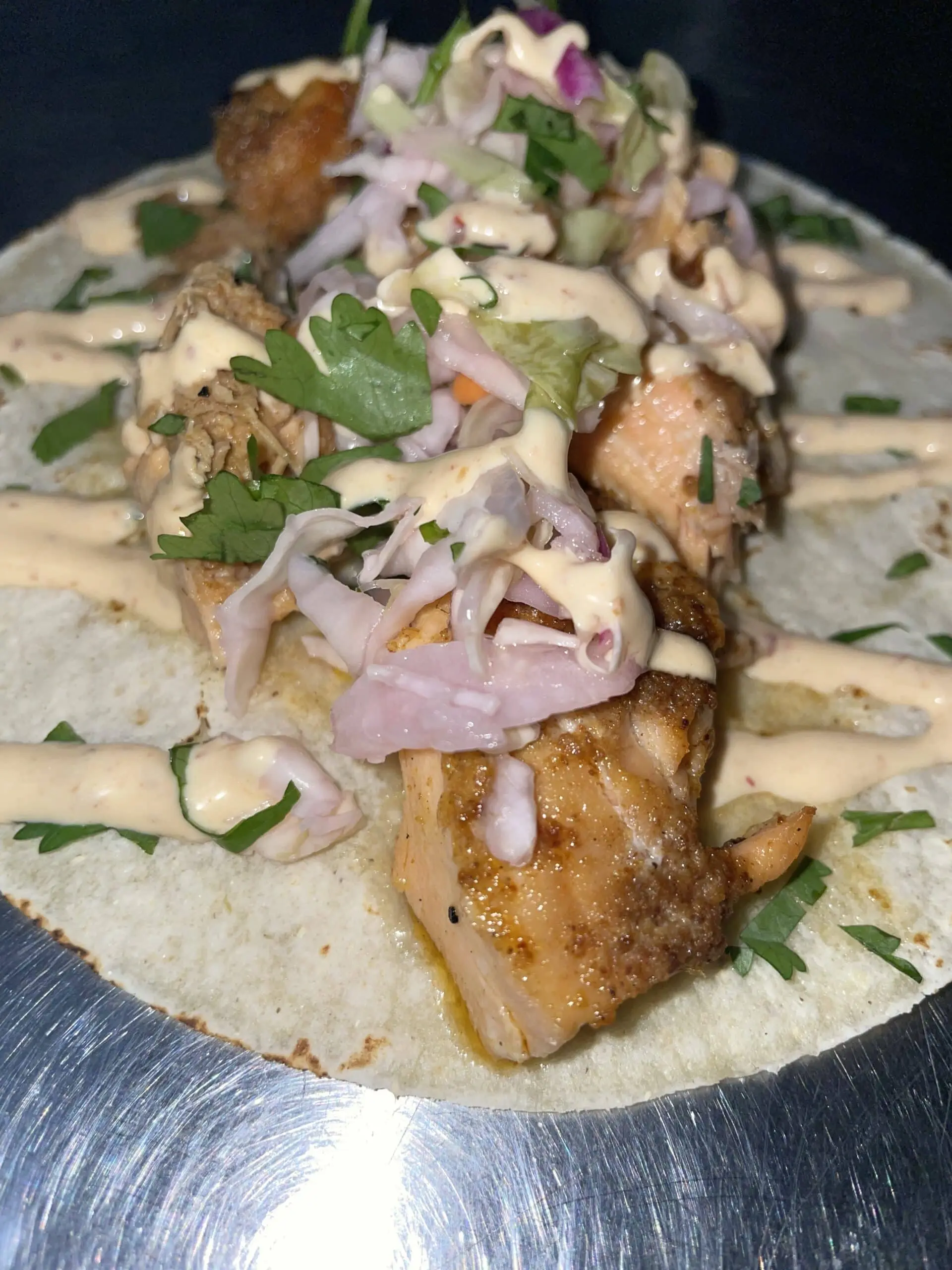 Grilled Salmon Taco