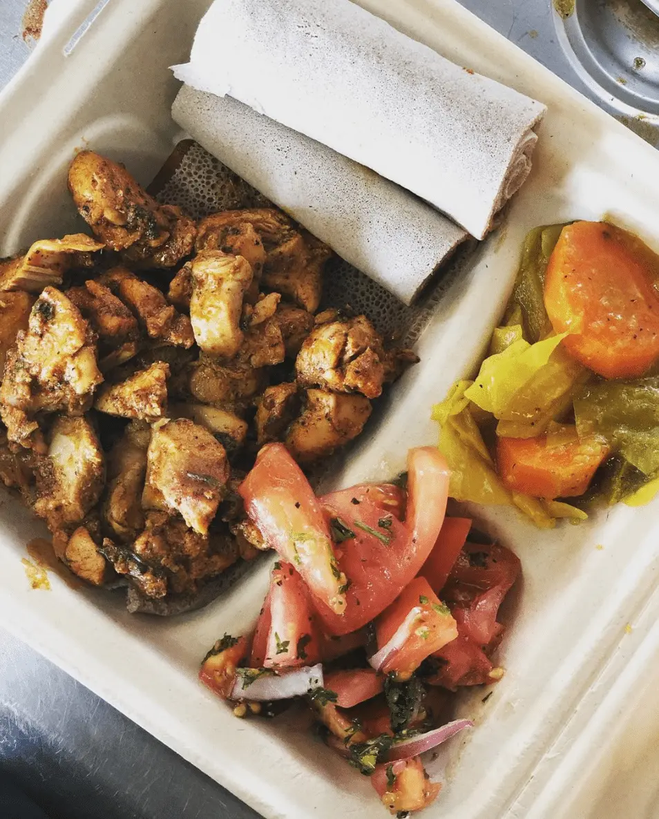 makina cafe food truck chicken tibs