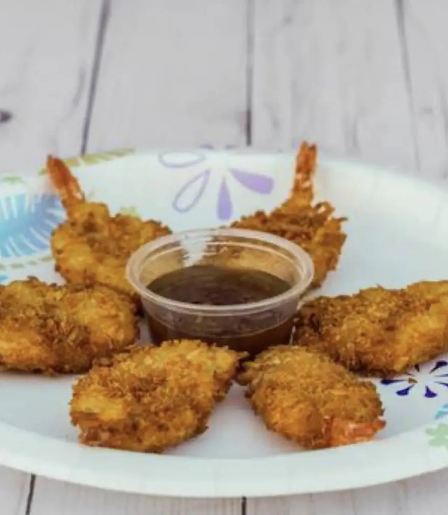 plate of tempura shrimp