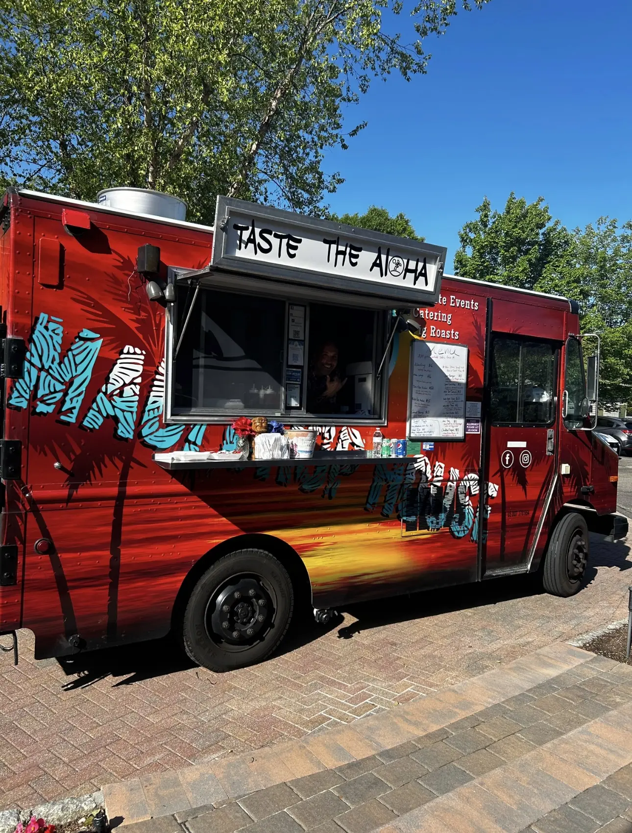 Angled view of the Maui Chop House Food Truck