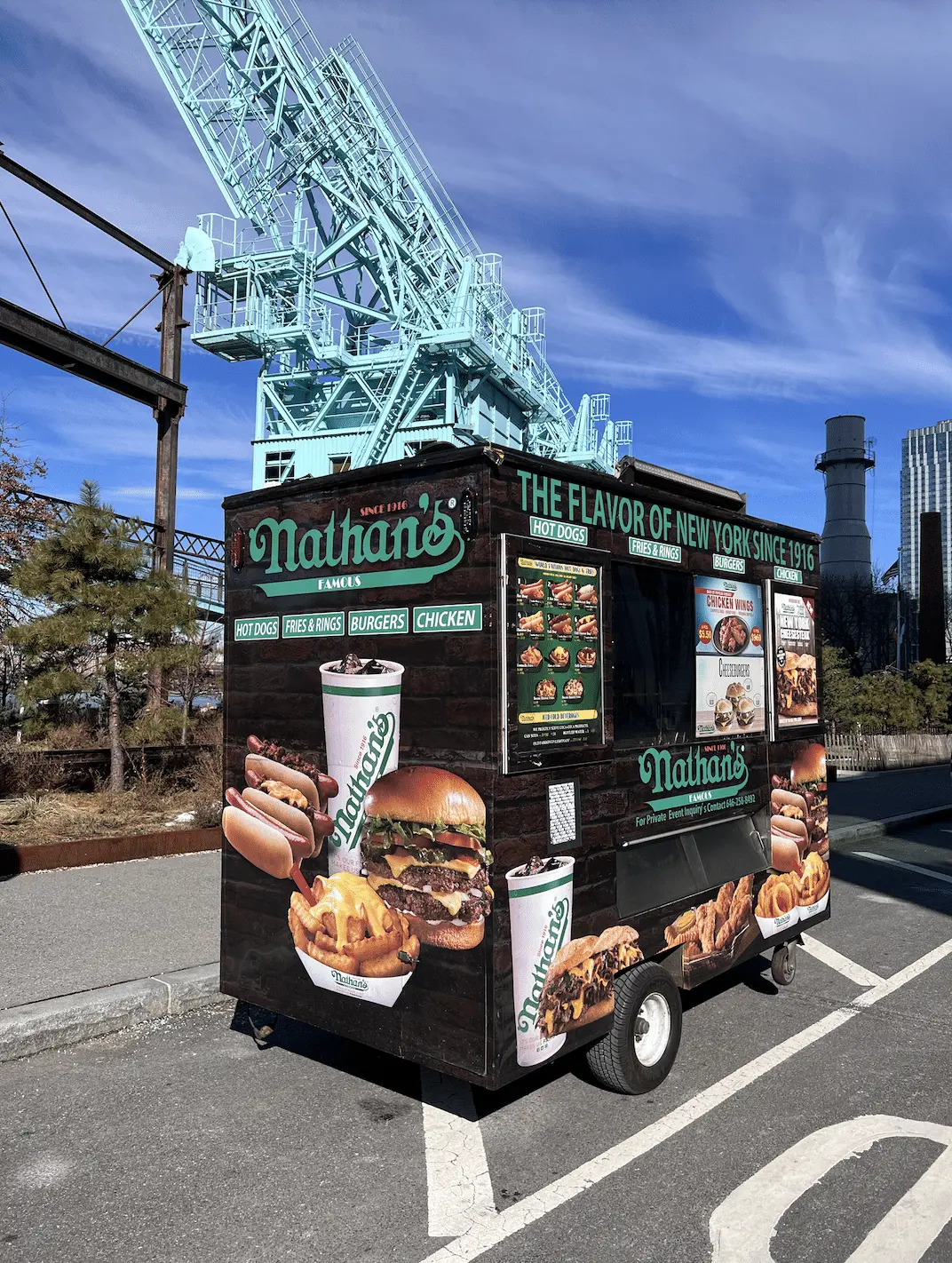 Nathan's Hot Dog Cart