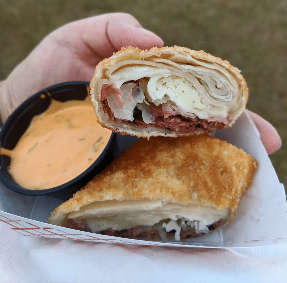Rescue Rolls Reuben Egg Roll