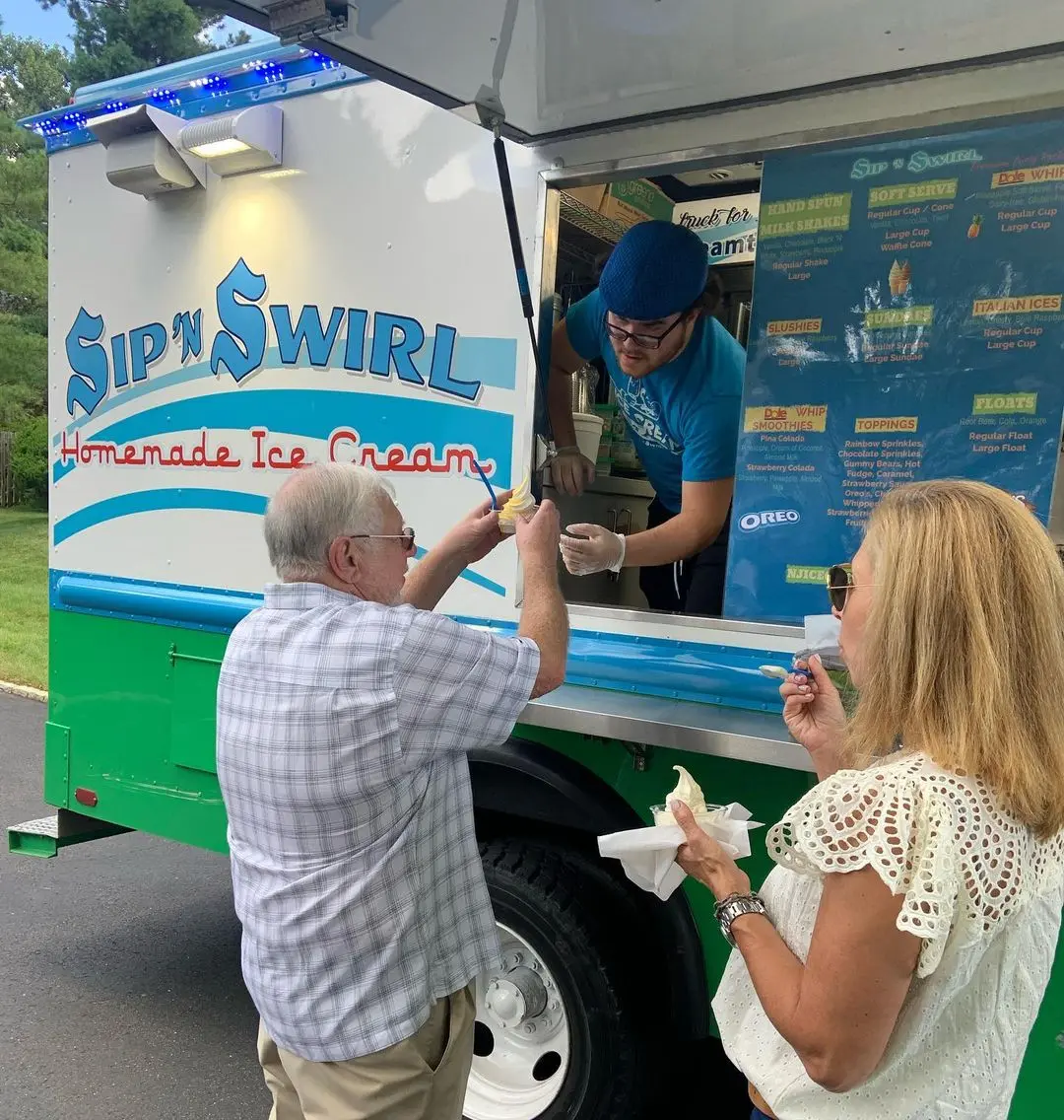 Ice cream truck catering